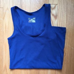 NWOT Under Armour Fitted Ribbed Blue TankTop